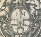 Herb Mikołaja Prażmowskiego w druku z roku 1664.
