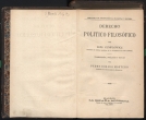 Ludwik Gumplowicz "Derecho politico filosófico" (strona tytułowa)