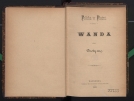 Deotyma [Jadwiga Łuszczewska] "Wanda" (strona tytułowa)