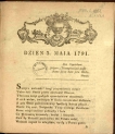 "Dzień Trzeci Maja 1791" Michała Mackiewicza.