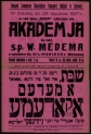 Afisz akademii ku czci Włodzimierza Medema