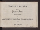 Jan Ruckgaber "Polonaise: pour le Piano-forte: op. 4" (strona tytułowa)
