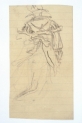 Cyprian Kamil  Norwid, szkic postaci kobiecej tyłem  (1841-1883 r.)