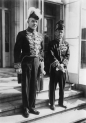 Złożenie listów uwierzytelniających cesarzowi Japonii Hirohito przez posła nadzwyczajnego i ministra pełnomocnego Polski w Japonii Michała Mościckiego. (Tokio, październik 1933 r.)