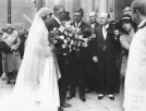 Ślub hrabiego Józefa Potockiego z księżniczką Krystyną Radziwiłł w Warszawie 8.10.1930 roku.