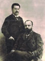 Adolf Stand (po lewej) i Menachem Usyszkin.