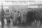Powitanie J. Piłsudskiego na Dworcu Wileńskim w Warszawie po przybyciu z Krakowa  12.12.1916 r.
