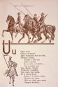 Litera "U" z "Abecadła wolnych dzieci" Artura Oppmana.