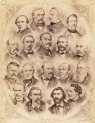 Tableau z portretami zmarłych pracowników "Tygodnika Illustrowanego" z 1878 r.