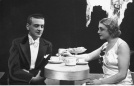 Wacław Ścibor i Hilda Skrzydłowska w przedstawieniu „Kobieta i szmaragd” w Teatrze Miejskim w Wilnie w 1934 roku.