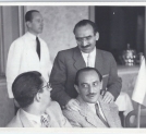 Od lewej: Jan Fethke, Ludwik Starski, Aleksander Ford (stoi)