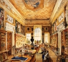 'Dawna Sala Uczt Jana III - biblioteka w pałacu w Wilanowie" Willibalda Richtera.
