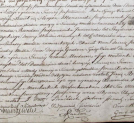 Akt chrztu Bronisława Marczewskiego, Pomiechowo, 27 lutego 1829.