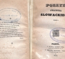 "Poezye Juliusza Słowackiego." T. 1.