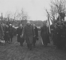Uroczystość otwarcia drewnianego mostu na Pilicy w Nowym Mieście 15.12.1934 r.