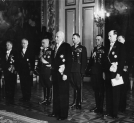 Złożenie listów uwierzytelniających prezydentowi RP Ignacemu Mościckiemu przez ambasadora Rumunii w Polsce Richarda Franassovici na Zamku Królewskim w Warszawie, 31.05.1938 r.