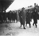 Powrót delegacji polskiej ze Zgromadzenia Ligi Narodów w marcu 1926 roku.