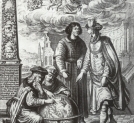 "Karta tytułowa z dzieła Heweliusza z wizerunkiem Kopernika."