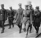 Marszałek Józef Piłsudski w dniu przewrotu majowego na moście Poniatowskiego w Warszawie 12.05.1926 r.