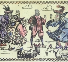 Ilustracja z książeczki Zofii Rogoszównej "Opowieść o Gdakaczu, Gdakuli i Gdakuleńce".