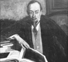 Fotografia obrazu Konrada Krzyżanowskiego przedstawiająca portret E. Słońskiego.