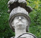 Głowa Jana III Sobieskiego z pomnika w Łazienkach Królewskich w Warszawie.