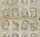 Strona 18 "Atlasu 300 portretów w drzeworytach zasłużonych w narodzie Polaków i Polek" z roku 1860.