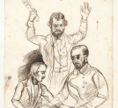 "Mr Kurowski, Baron Edmund Larisch, Cte A. Potocki : Suvenir de Rome 1844" Józefa Szymona Kurowskiego.