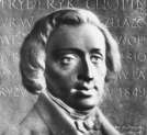 Plakietka z brązu przedstawiająca portret Fryderyka Chopina autorstwa artysty rzeźbiarza Antoniego Madeyskiego.
