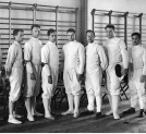 Eliminacyjne zawody w szermierce przed Olimpiadą 6.07.1936 r.