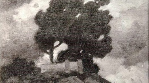  Fotografia obrazu Eligiusza Niewiadomskiego pt. "Wiatr".  