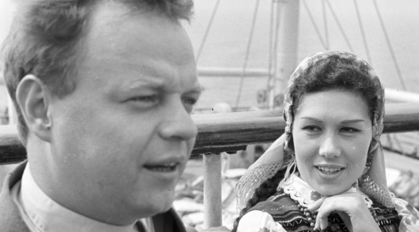  Reżyser Stanisław Bareja na planie filmu "Żona dla Australijczyka" z 1963 roku.  