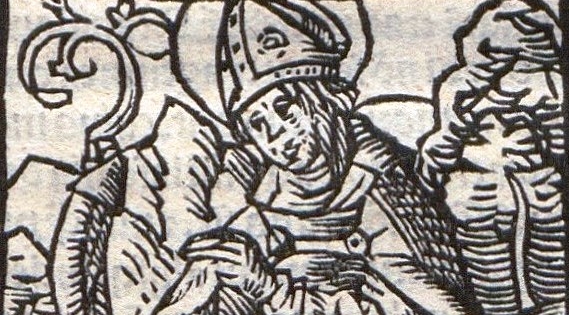  Rycina XVI-wieczna przedstawiająca św. Stanisława.  