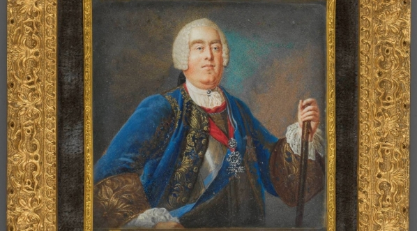  August III Wetyn (1696-1765) z Orderem Orła Białego i Złotego Runa.  