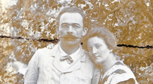  Kazimierz Kelles-Krauz z żoną Marią.  