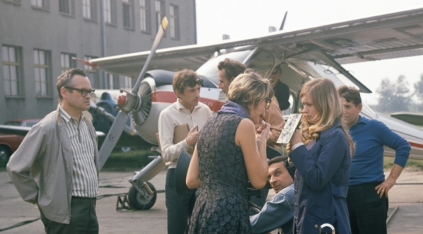  Na planie filmu Stanisława Lenartowicza "Opętanie" z 1972 roku.  