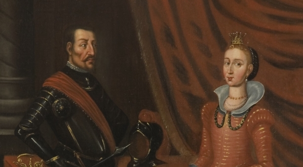  "Kazimierz IV, król Polski  i jego żona Elżbieta, arcyksiężna Austrii królowa Polski."  