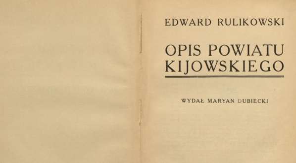  Edward Leopold Rulikowski "Opis powiatu kijowskiego" (strona tytułowa)  