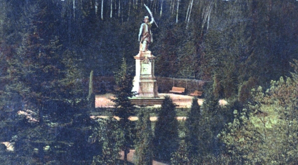  "Lwów, pomnik Kilińskiego Lemberg, Kiliński-Denkmal."  