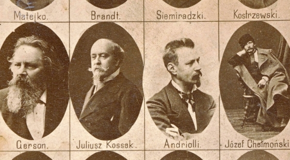  Tableau z portretami malarzy i pisarzy z około 1880 r.  