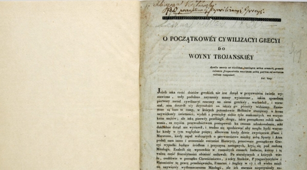  Felicjan Antoni Kozłowski, "O początkowéy cywilizacyi Grecyi do woyny trojańskiéy" (strona tytułowa)  