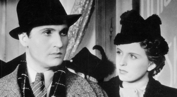  Elżbieta Barszczewska i Jerzy Śliwiński w filmie Henryka Szaro "Kłamstwo Krystyny" z 1939 roku.  