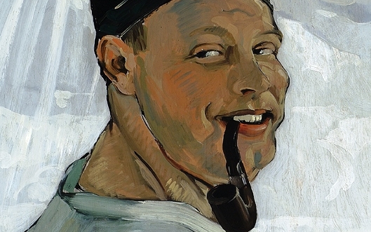  "Autoportret z fajką" Tadeusz Pruszkowskiego.  