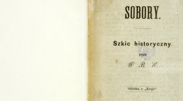  W. B. K.  [Władysław Koziebrodzki], "Sobory : szkic historyczny" (strona tytułowa)  