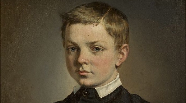  "Portret chłopca w popiersiu" namalowany przez Karola Młodnickiego.  