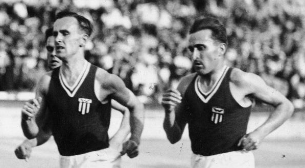  Zawody lekkoatletyczne w Warszawie w 1934 roku.  