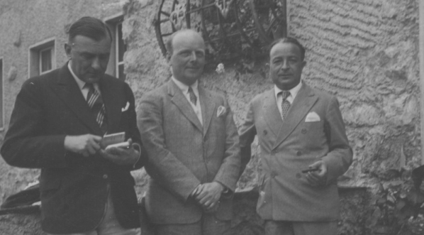  Karol Szymanowski, Alfred Potocki i Paweł Kochański podczas pobytu w Szwajcarii w 1931 r.  