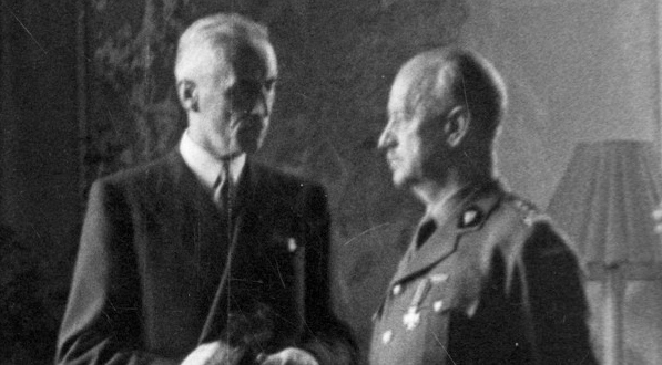  Spotkanie prezydenta Władysława Raczkiewicza i gen. Władysława Sikorskiego. (1940 - 1943 r.)  