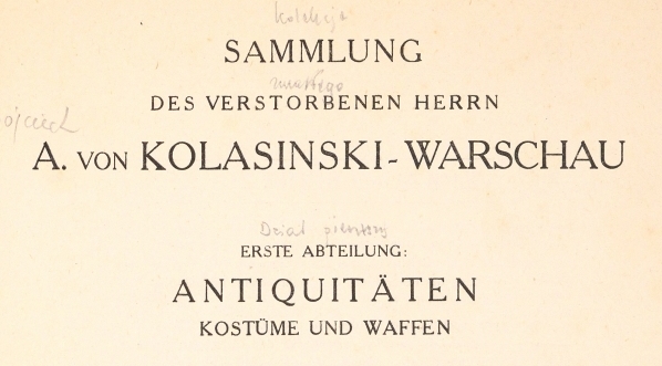  Katalog wystawionych na sprzedaż dzieł z kolekcji zmarłego Wojciecha Kolasińskiego.  