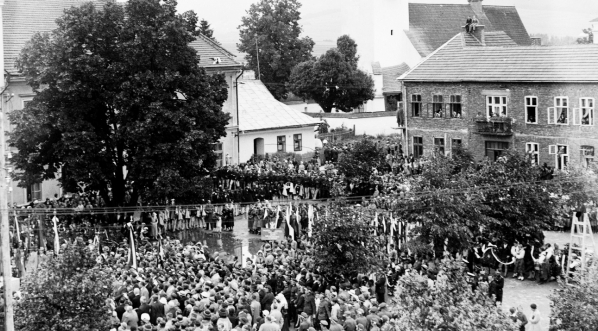  Uroczystość odsłonięcia pomnika Władysława Orkana w Nowym Targu w lipcu 1934 roku.  